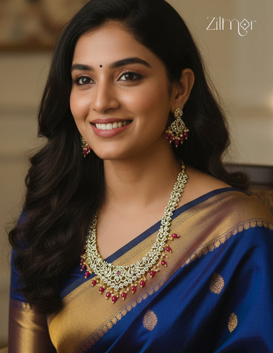 SN1011479 - Premium Antique Ruby Victorian Haram Set