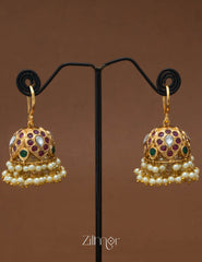 SN101899  - Hoop Jhumka Earrings