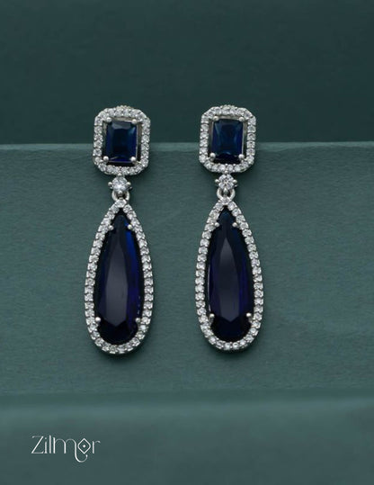Silver AD Stone Earrings -OT100785 5-Zilmor
