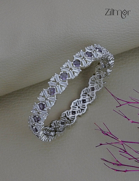 Silver Plated AD Stone Bangle - CL1012375