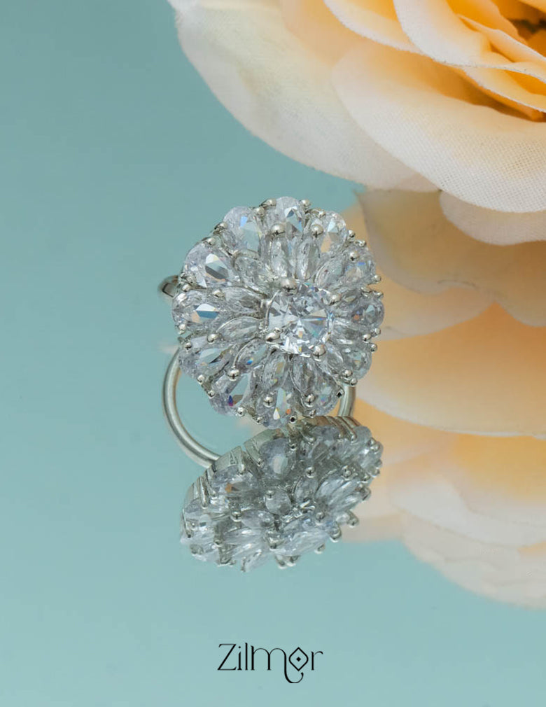 Silvertone AD Ring (color option) - OT100791 5-Zilmor