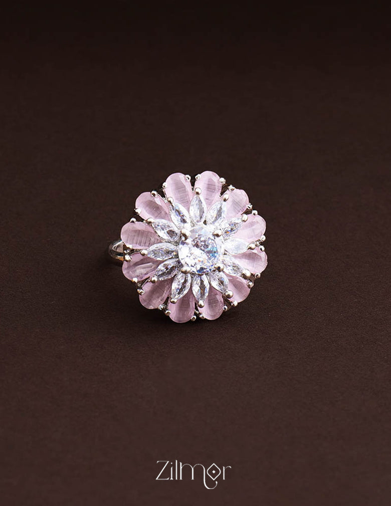 Silvertone AD Ring (color option) - OT100791 7-Zilmor