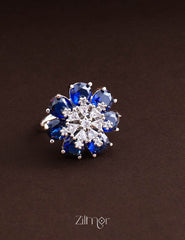 Silvertone AD Ring (color option) - OT100793 2-Zilmor