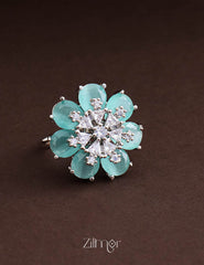 Silvertone AD Ring (color option) - OT100793 4-Zilmor