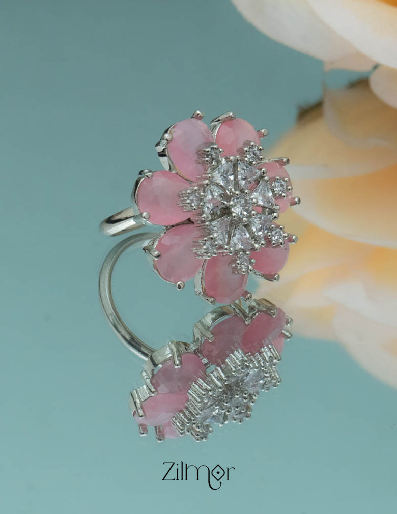 Silvertone AD Ring (color option) - OT100793 6-Zilmor