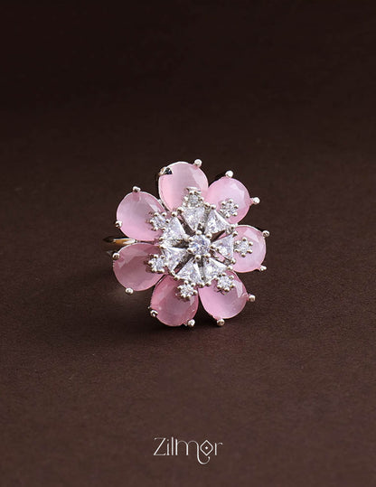 Silvertone AD Ring (color option) - OT100793 10-Zilmor