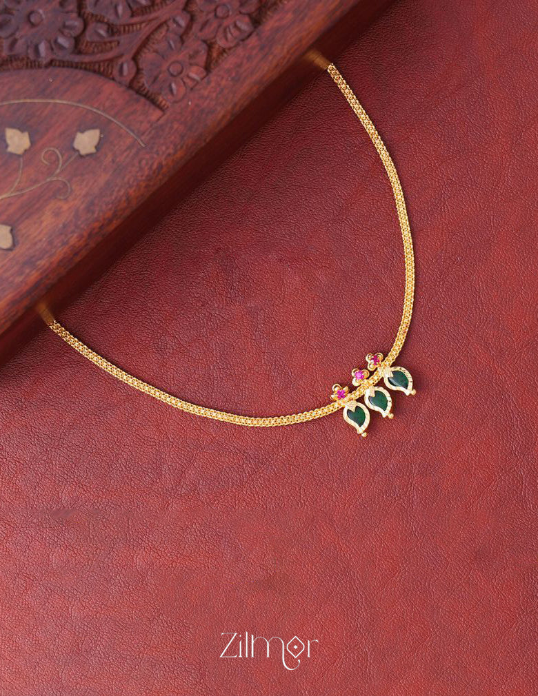 Simple Mango palakka necklace - KY100835 5-Zilmor