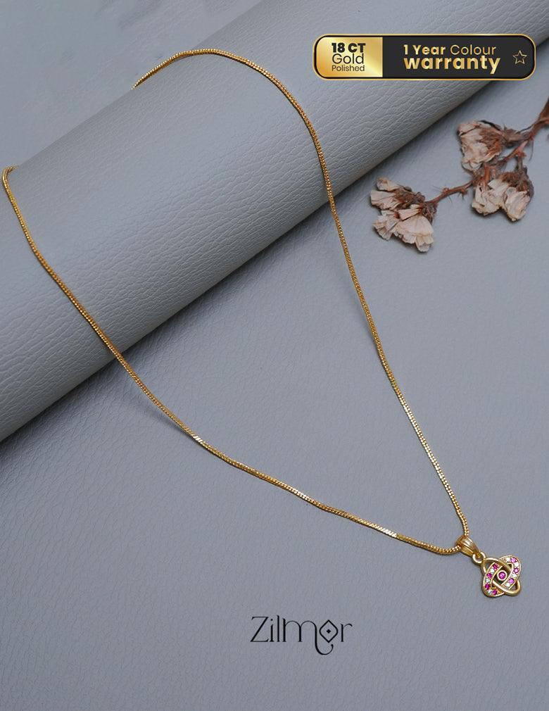 Simple pendant Necklace -SR100551 1-Zilmor