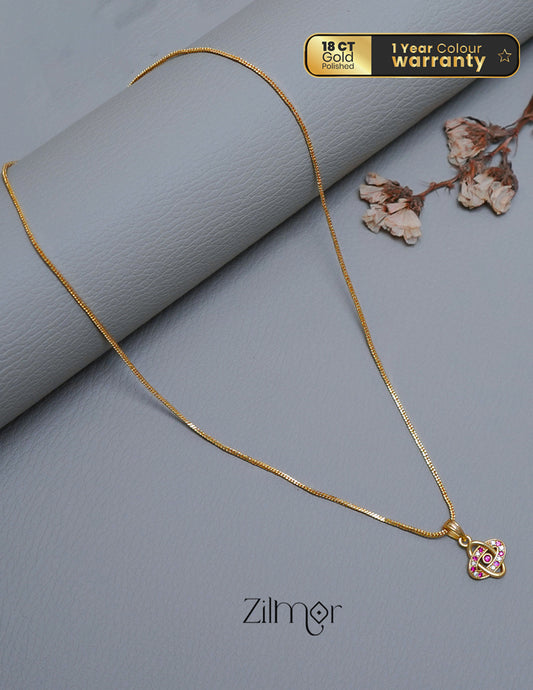 Simple pendant Necklace -SR100551 1-Zilmor