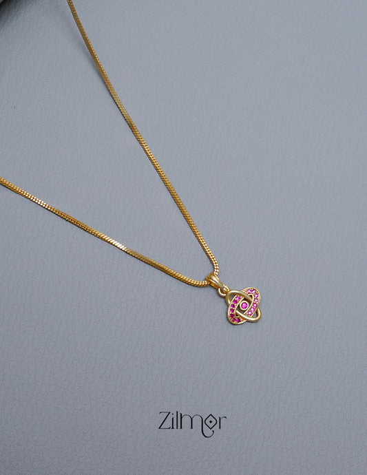 Simple pendant Necklace -SR100551 2-Zilmor