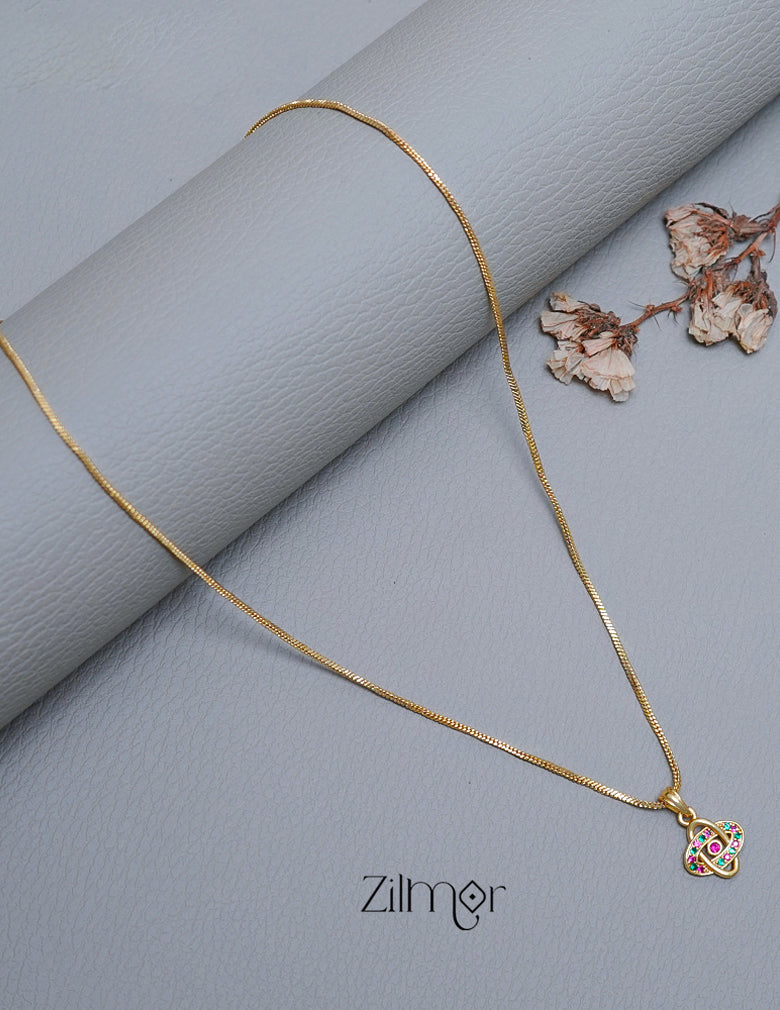 Simple pendant Necklace -SR100551 3-Zilmor