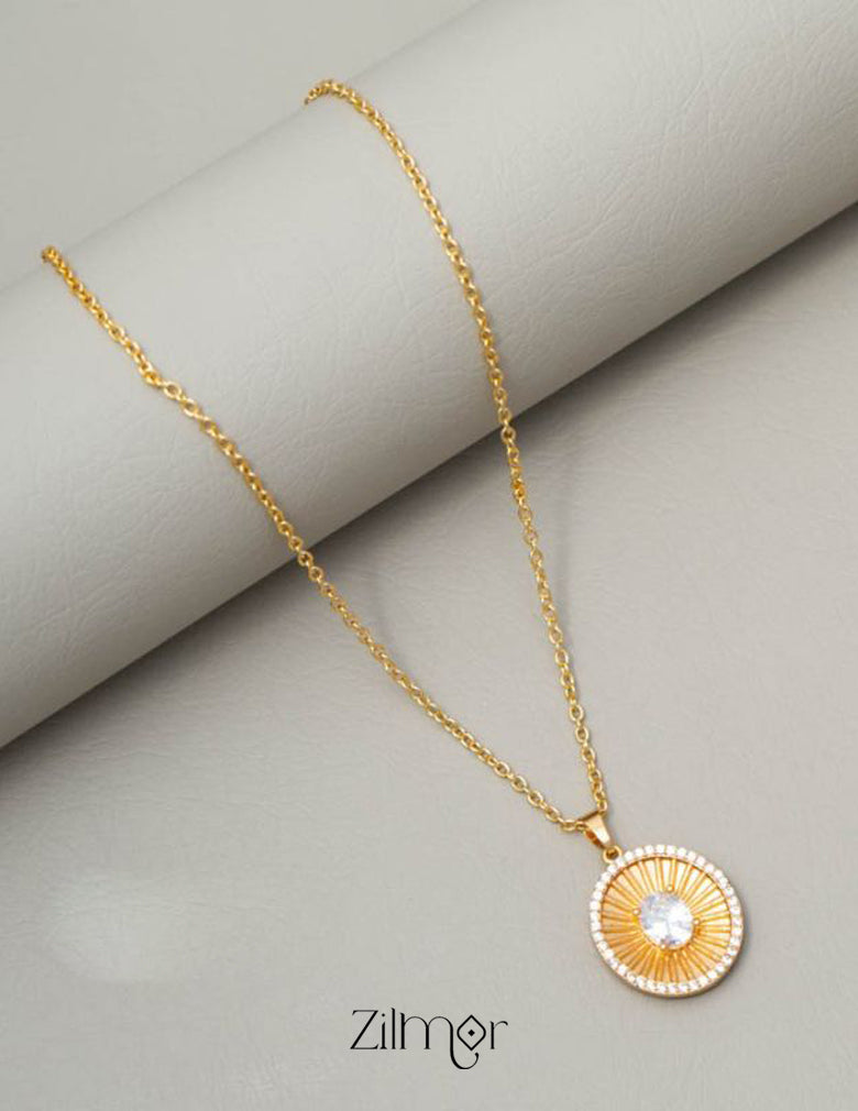 Simple pendant Necklace - SG10070 1-Zilmor