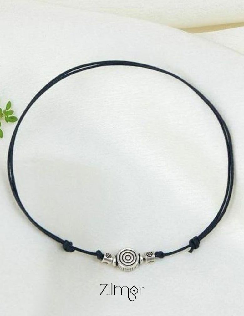 Spiral and Beads Charm Anklet 2-Zilmor