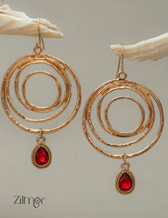 Spiral patterned matte polish earrings - PT100813 1-Zilmor