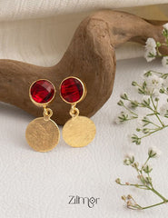 Symphony Glossy Stone Earrings - AS100703 2-Zilmor