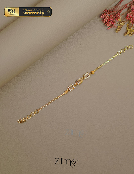 TR1011380 - Gold Toned Stone Bracelet