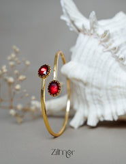 TR101909 - Gold Plated Adjustable Bangle 3-Zilmor