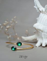 TR101909 - Gold Plated Adjustable Bangle 4-Zilmor