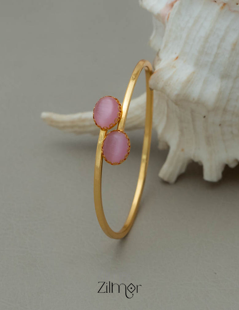 TR101909 - Gold Plated Adjustable Bangle 6-Zilmor