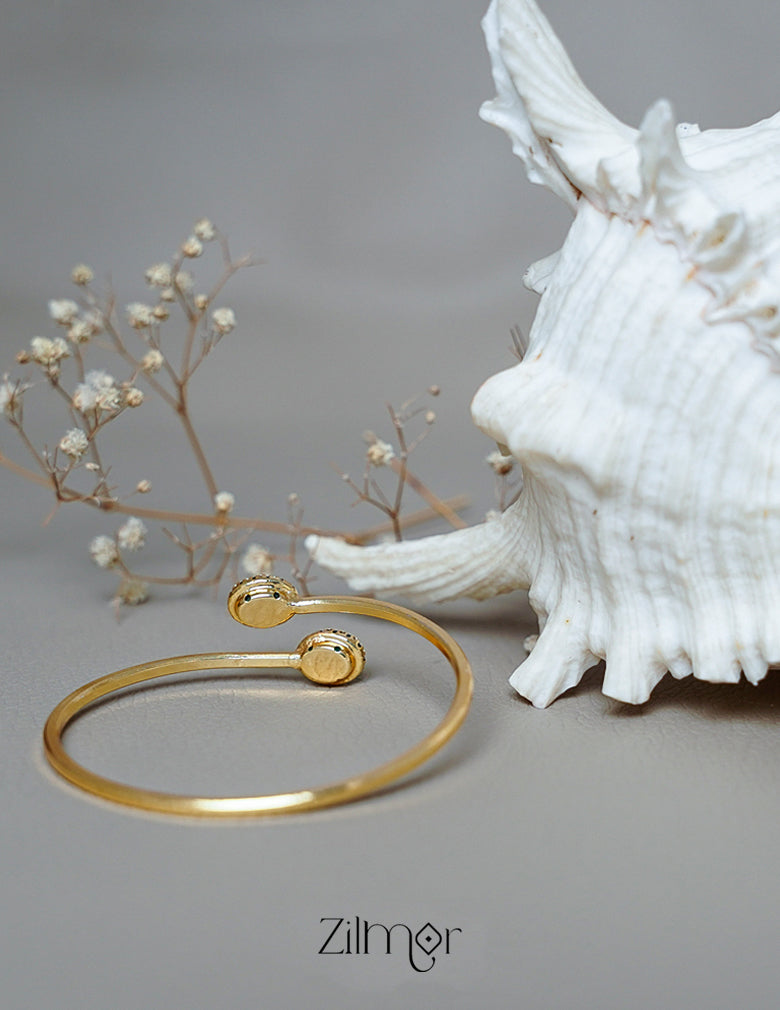 TR101909 - Gold Plated Adjustable Bangle 5-Zilmor