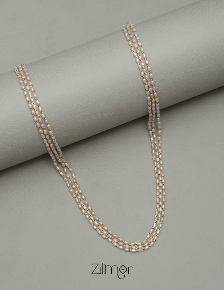 TR101927 -  Pearl Triple Layer Necklace
