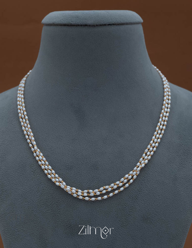TR101927 -  Pearl Triple Layer Necklace