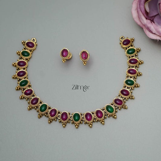 NV101284 - Antique Choker with Earrings