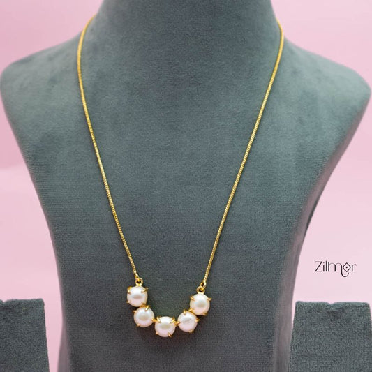 AS101272 - Simple Pearl pendant Necklace