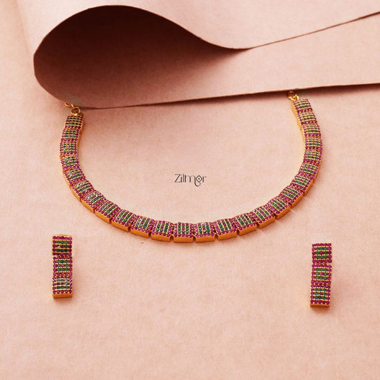 Premium Antique Necklace with Earring Set - BH100845