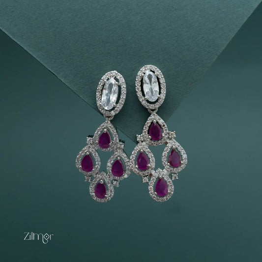 Alda - American Diamond Earrings (Colour options)