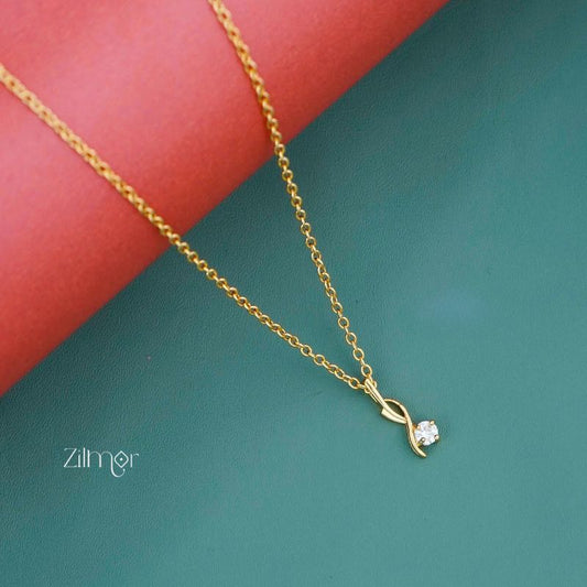 KJ101188 - Simple pendant Necklace