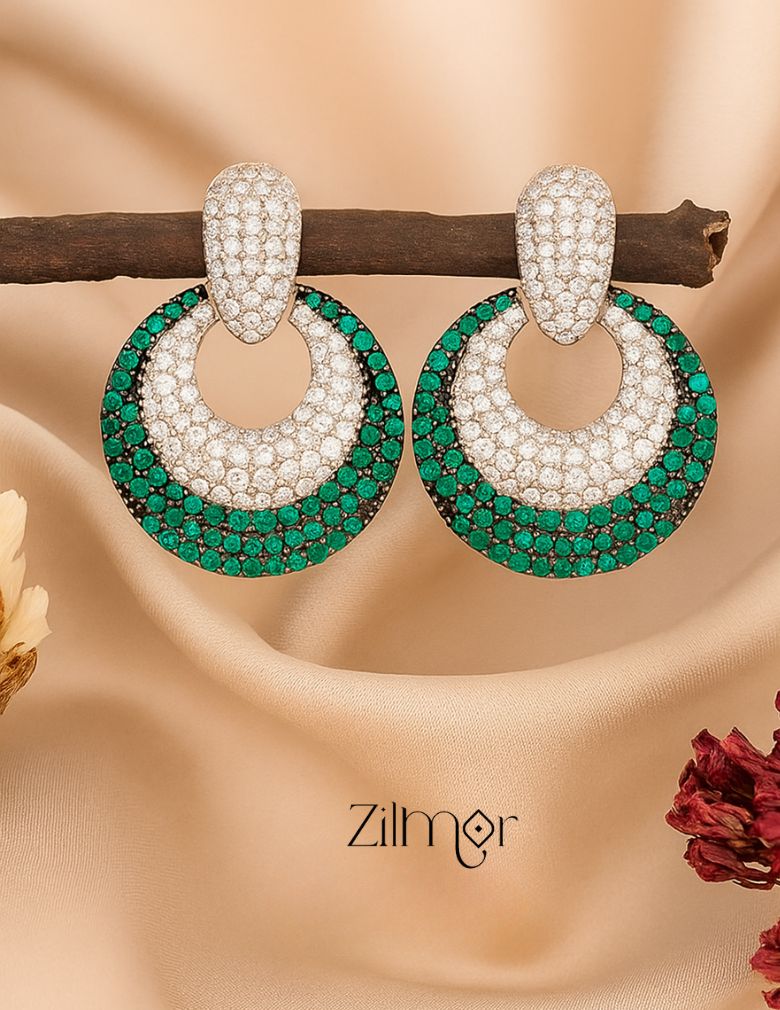 OT1011195 - AD Stone Dangler Earrings 1-Zilmor