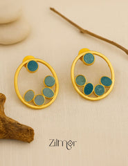 NA100976 - Druzy Stone Earrings (color option) 1-Zilmor