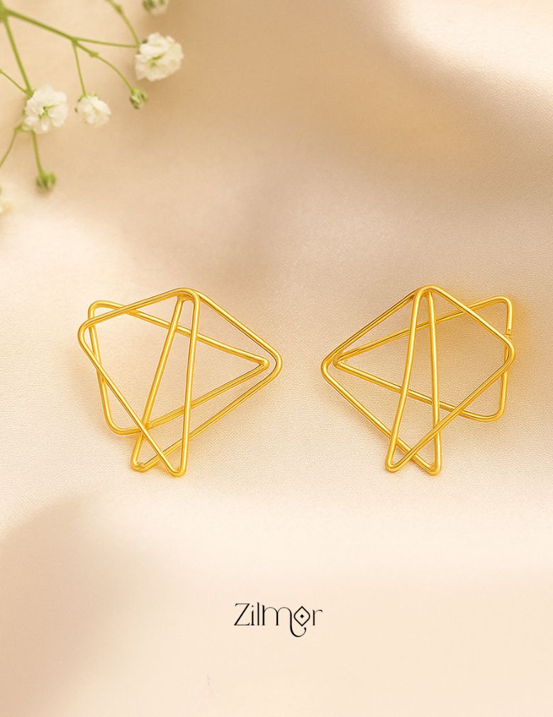 Contemporary triangle earrings - AS100704 1-Zilmor
