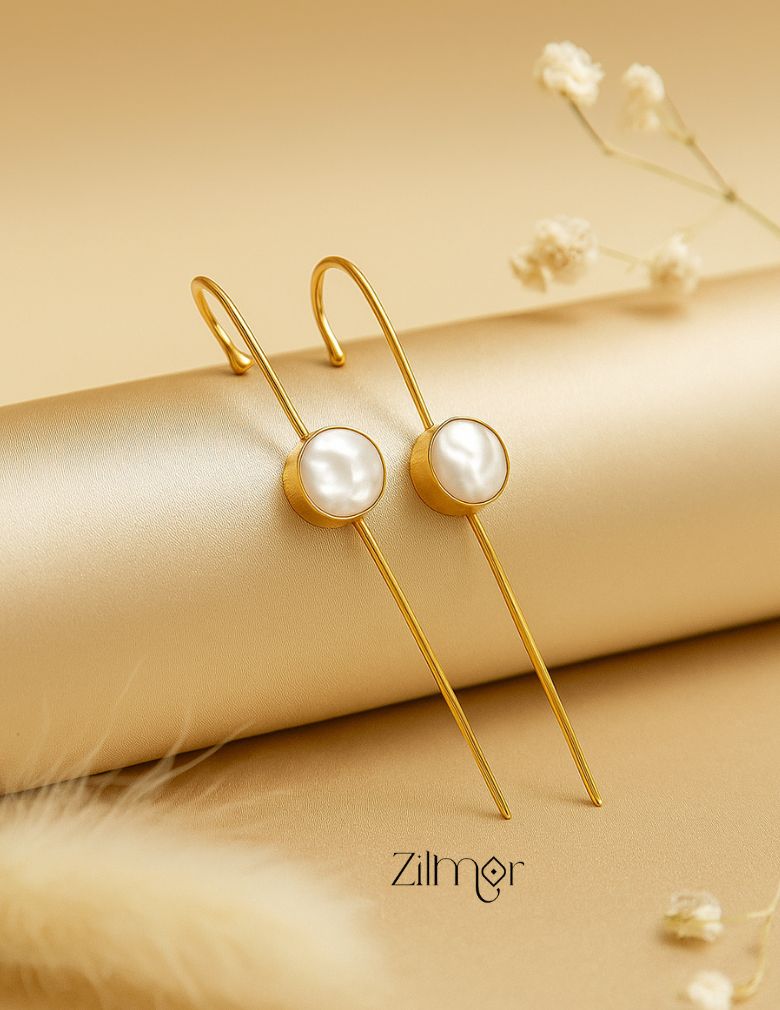AS1011857- Pearl earcuff Earrings 1-Zilmor