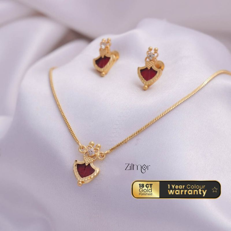 Simple Palakka Necklace Set