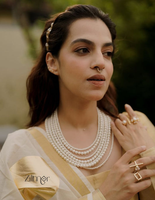 AS101458 - Pearl layer Necklace 1-Zilmor