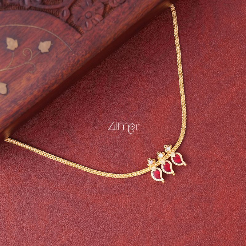 Simple Mango palakka necklace - KY100835