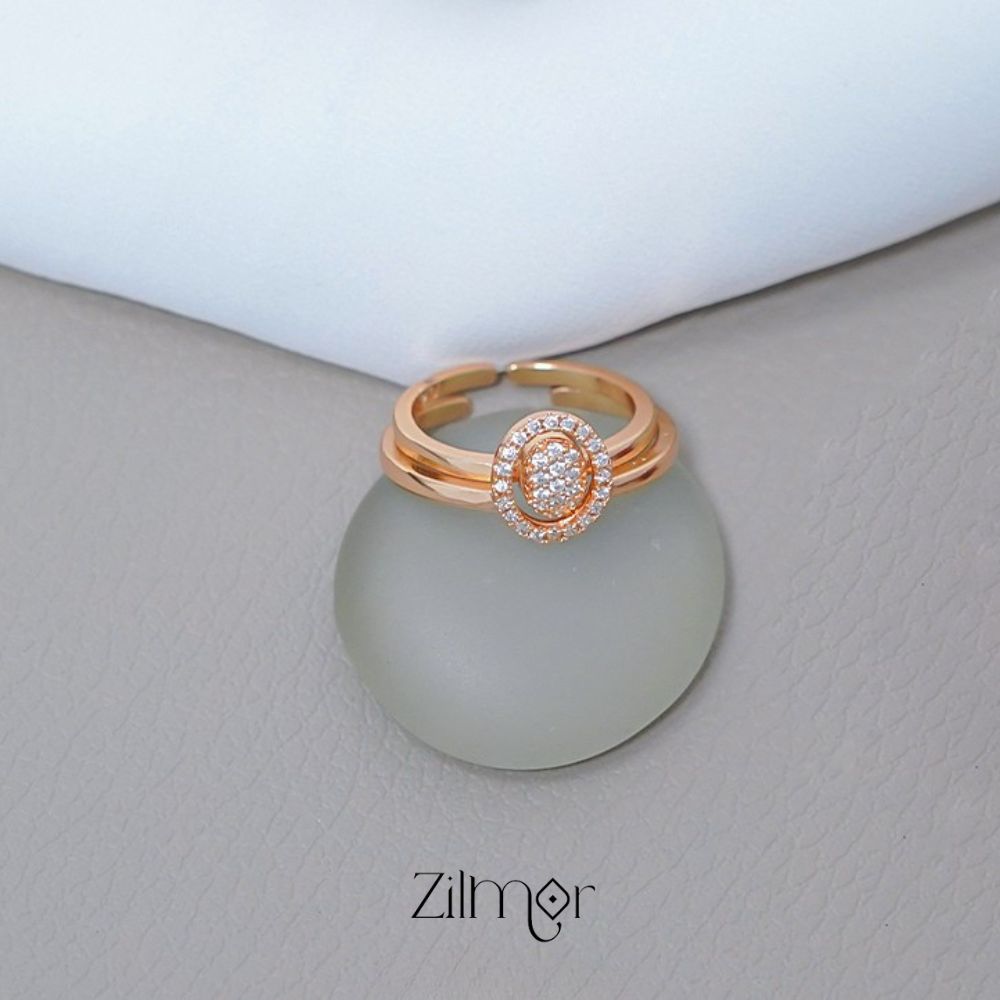 ZN1011514 -  AD Stone 2 in 1 Adjustable Ring