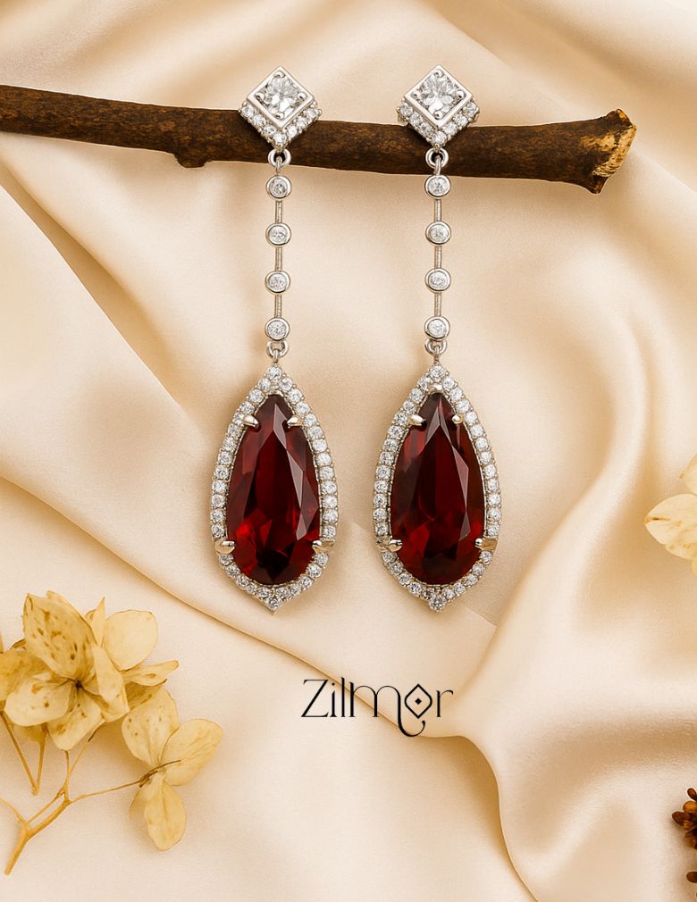 OT1011194 - AD Stone Long Earrings (color option) 1-Zilmor