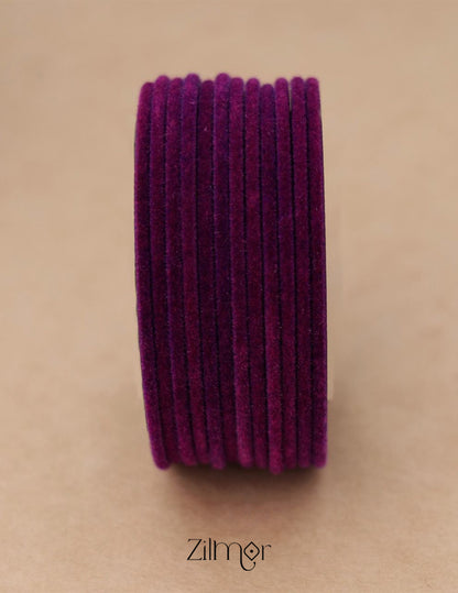 Velvet Bangle Set for Women & Girls (color option) - CB10048 7-Zilmor