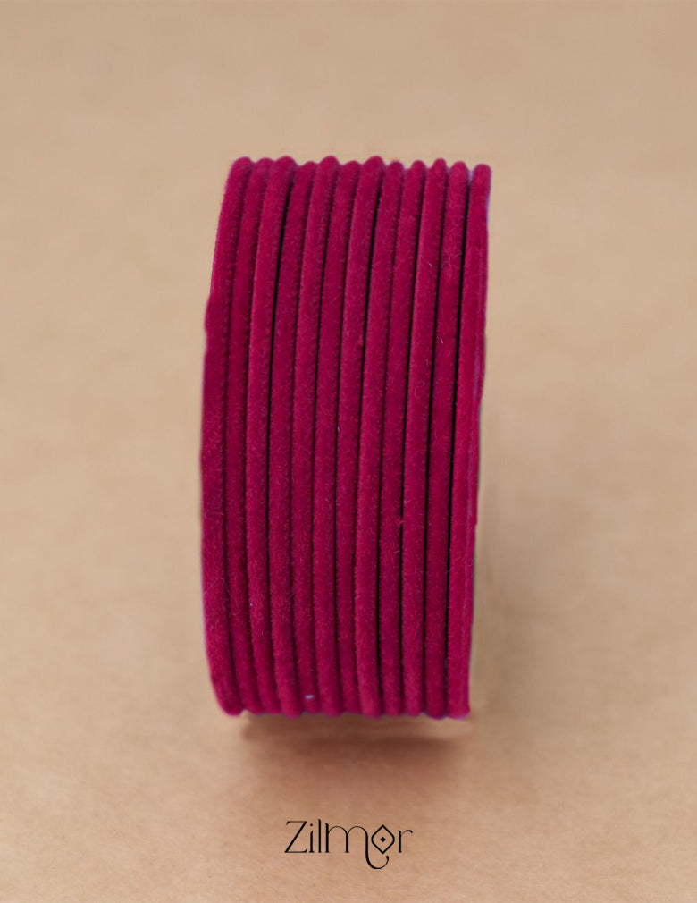 Velvet Bangle Set for Women & Girls (color option) - CB10048 11-Zilmor