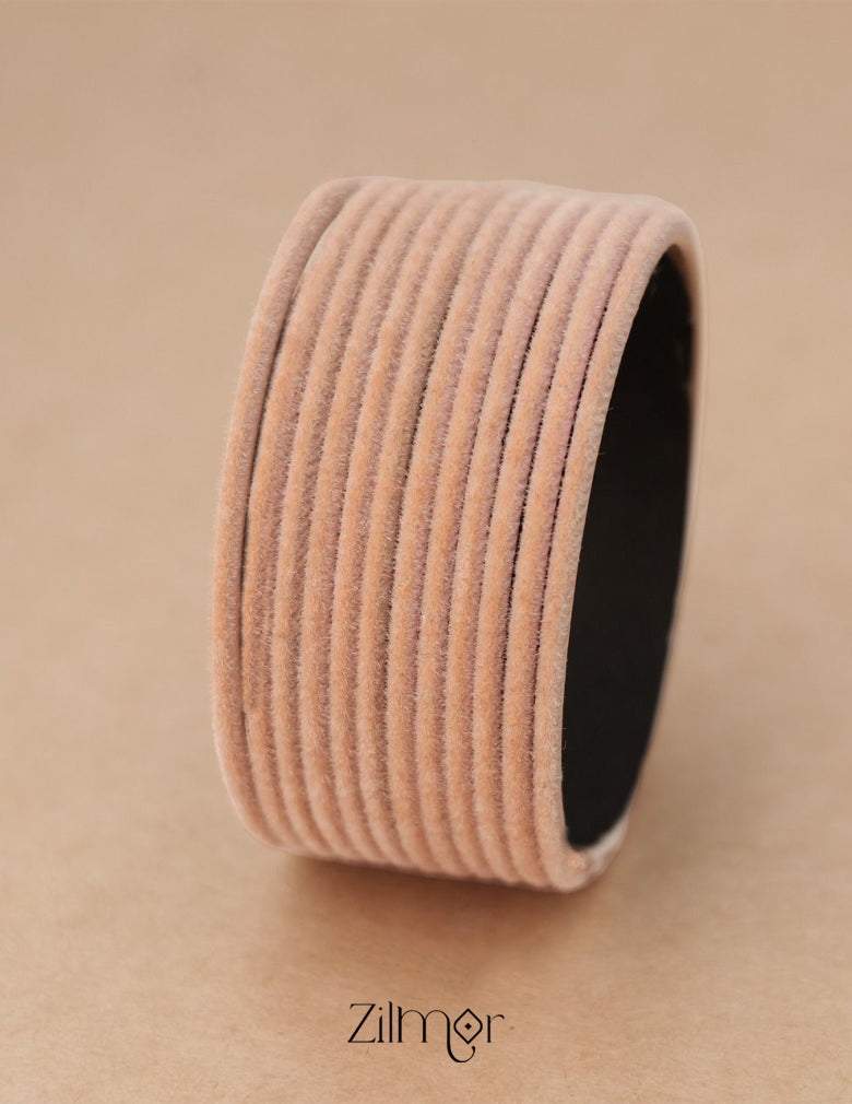 Velvet Bangle Set for Women & Girls (color option) - CB10048 17-Zilmor