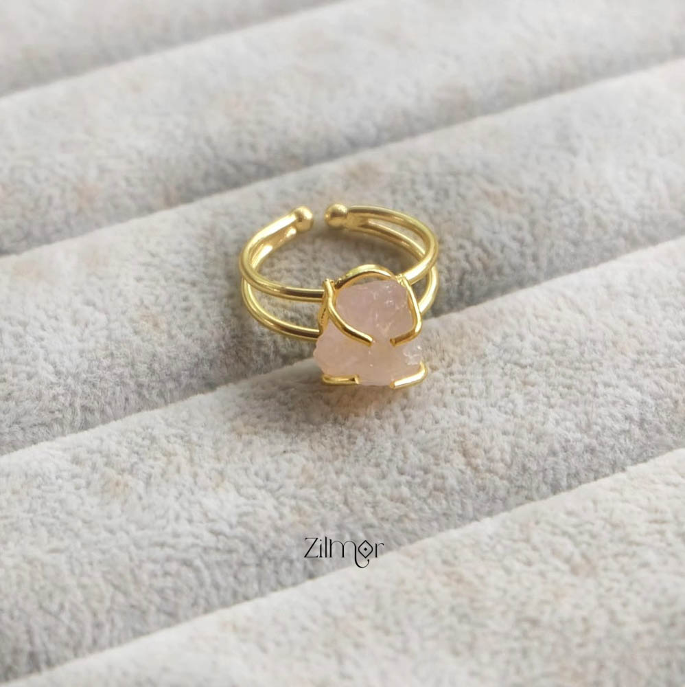 Raw Quartz Ring (color option)