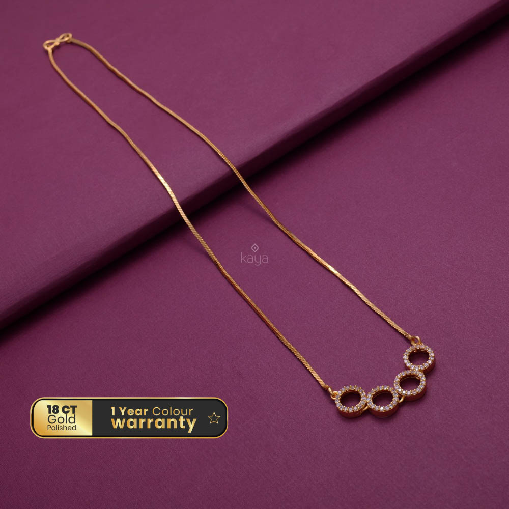 Simple pendant Necklace (color otption) - PE100152