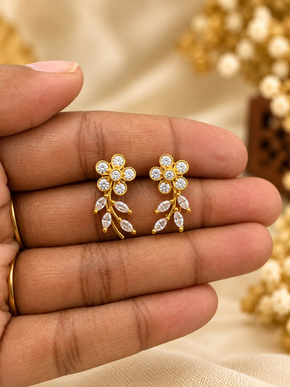 Gold Plated AD Stone Bugadi Earrings - AF1013083
