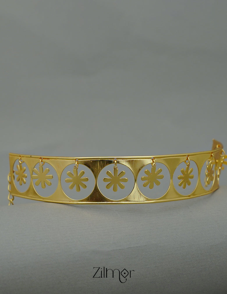 ZA1011161 - Hanging  Flower Collar Choker Necklace with Earrings 3-Zilmor