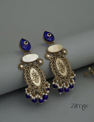 ZA1011174 - Kundan Pearl Drop Earrings(color option)