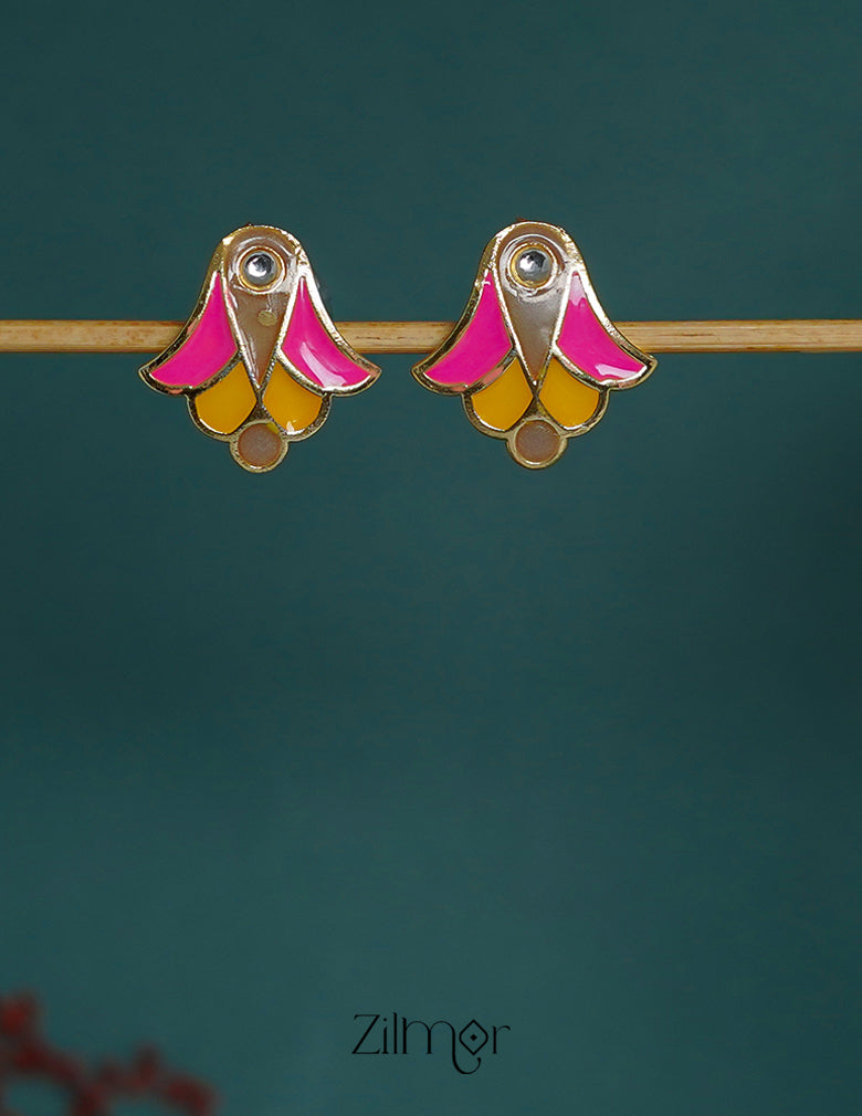 ZI1011290 -  Meenakari Studs Earrings 2-Zilmor