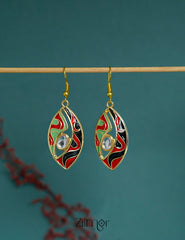 ZI1011293 - Meenakari Evileye Earrings 4-Zilmor